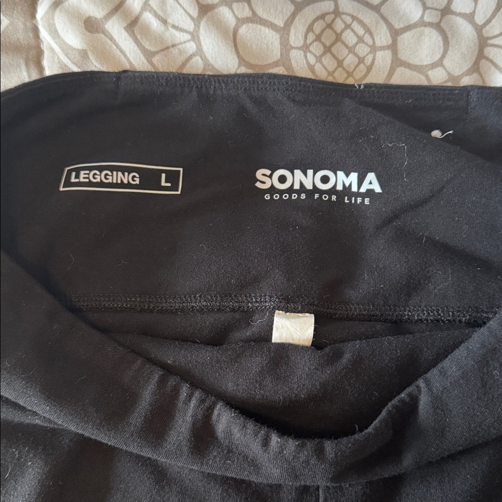Sonoma Black High-Rise Stretch Leggings - Picture 3 of 5